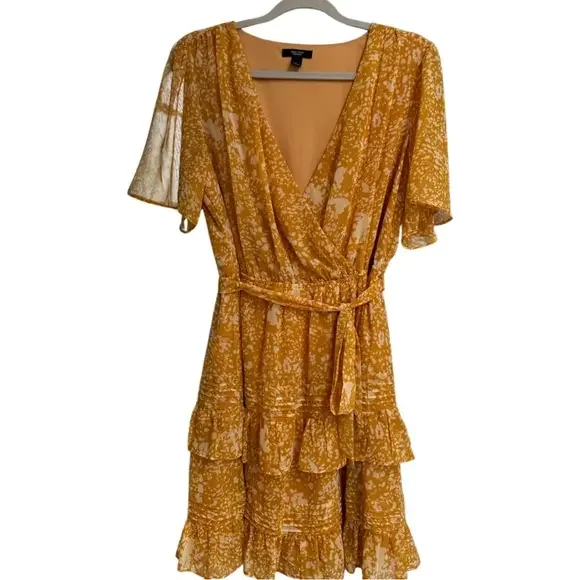 vera wang gold dress Vera Wang: Maely